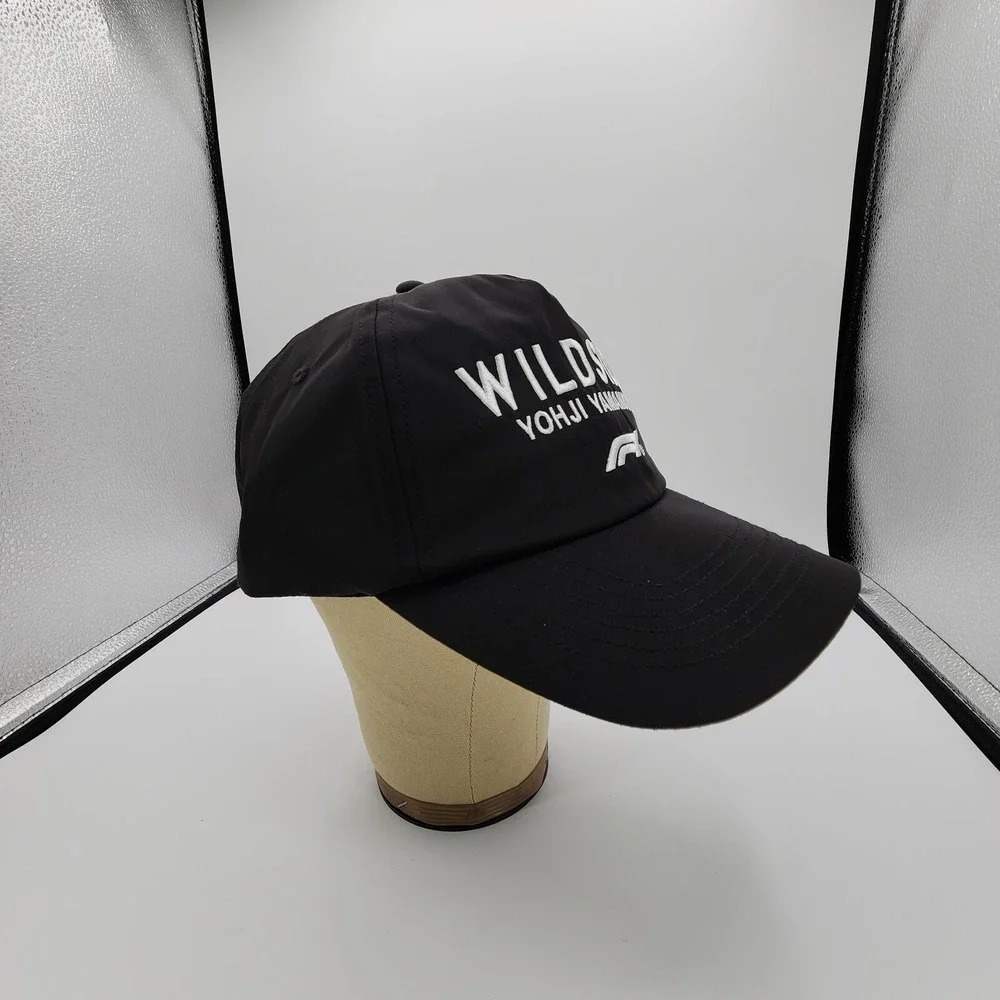 Yohji Yamamoto Formula One F1 Wildside Hat Snapback Black Grand Prix NEW‎ w/ Tag